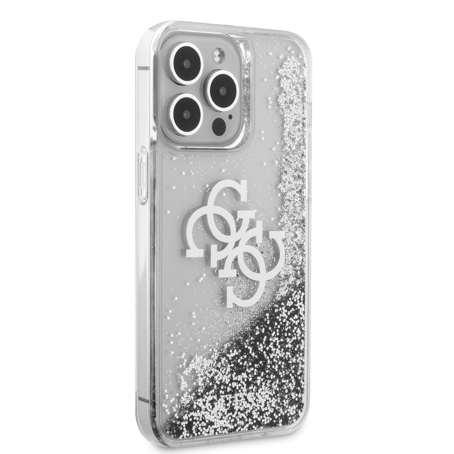 Guess Apple iPhone 15 Pro Black Glitter Case - Forestals