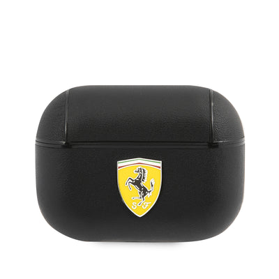 LV-Airpods-pro-car-logo-leather-case-black