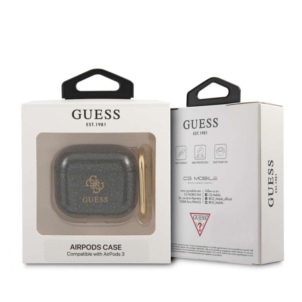 Guess AirPods Pro Case [Official Licensed] by CG Mobile Pu Case with Metal  Hook Protective Case/Cover Designed for AirPods Pro (AIRPODS NOT Included)  - Brown : : Electronics