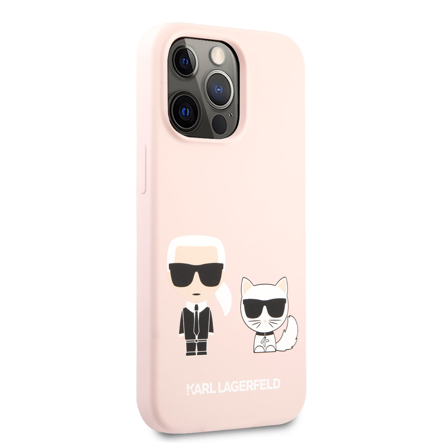 Karl Lagerfeld Phone Case For Iphone 13 Pro White Silicone Karl Choupette Design Cg Mobile