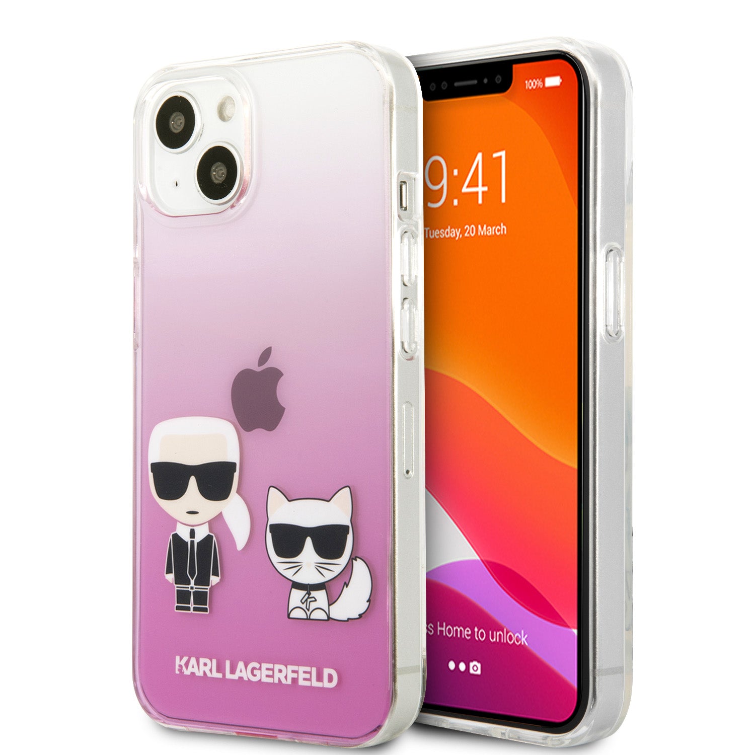 Karl Lagerfeld Phone Case for iPhone 13 Pro Max Pink Hard Case Ikoniik ...