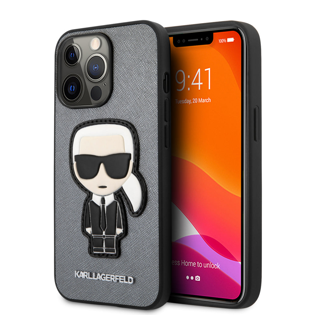  KARL LAGERFELD KLHCP12MKCGLGO - Carcasa para iPhone 12/12 Pro  de 6.1 pulgadas, color dorado : Celulares y Accesorios