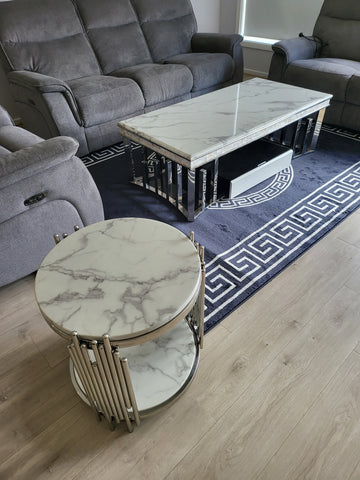 Elegant Coffee Table and Side Table