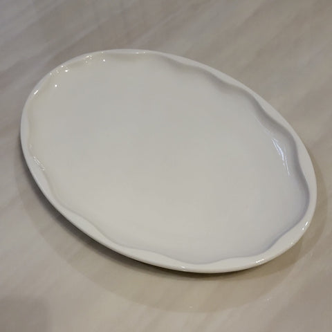 New Design White Ceramic Dinner Plates Dishes