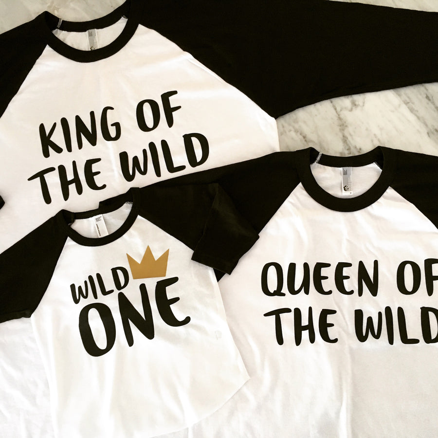 King Of The Wild Queen Of The Wild Wild One Birthday Shirt First Bi My Everyday Deisgn
