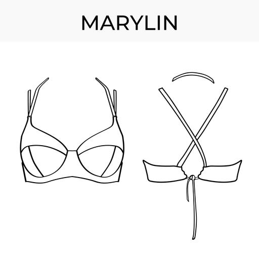 UNDERWIRE Bikini and bra pattern top Rudi - TUTORIAL - DIY bikini