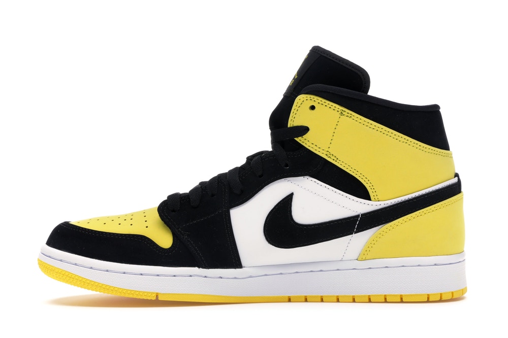 jordan 1 negro con amarillo