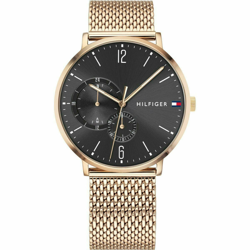 tommy hilfiger watch mens gold