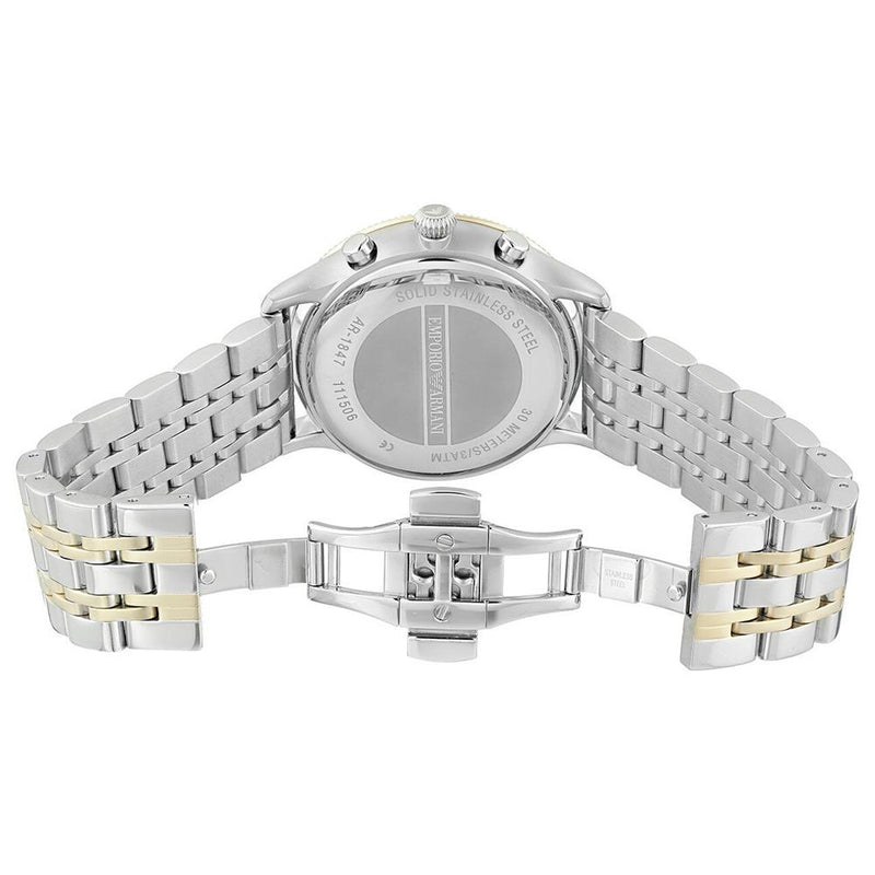 armani watch solid stainless steel