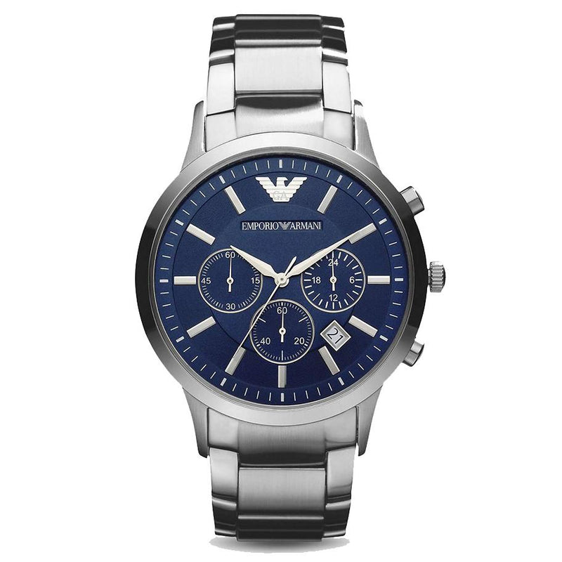 stainless steel armani watch