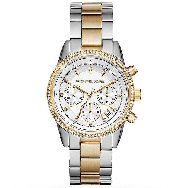 michael kors two tone watch ladies