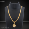 Freemen Lotus nawabi gold plated Chain Design - FMGC367