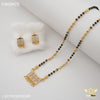 Freemen 1MG one line AD mangalsutra with earrings for women - FWGM75