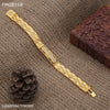 Freemen Dimond cut ad gold bracelet for Men - FMGB168
