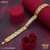 Freemen Dianmond shape cuting ad golden Bracelet for Men - FMB78