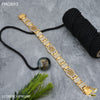 Freemen Fantastic Netballrhodium Gold plated Bracelet for Men - FMB93