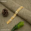 Freemen Lion face Gold plated Bracelet for Men - FMGB147