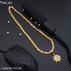 Freemen Lotus nawabi gold plated Chain Design - FMGC367