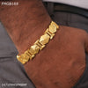 Freemen Hexagon gold plated bracelet for Men - FMGB169