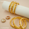Freemen 1mg Six pic gold Bangles For Women - FWGB022