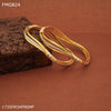 Freemen 1mg zik zek Two pic gold Bangles For Women - FWGB024