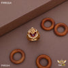 Freemen lion fash Ring with red stone - FMRI64