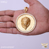 Freemen Big lion pendent ad golden - FMP22