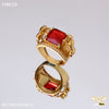 Freemen Jaguar Red AD Design Golden Ring - FMRI28