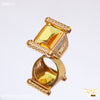 Freemen Damru Big Yellow AD Design Golden Ring - FMRI37