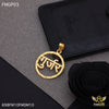 Freemen Gold Forming Gujar Round Pendant For Men - FMGP03