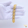 Freemen Gold plated c to c Bracelet with rhodium for Man - FMGB67