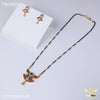 Freemen 1gm Stunning Mangalsutra With Earring for women - FWGM031