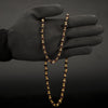 Freemen 22k gold plated rudraksha mala for men