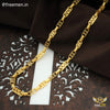 Freemen Elegant Laser Cutting Nawabi Chain Gold Plated- FMGC19