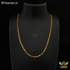 Freemen Stylish Delicate Square Link Gold Plated Chain - FMGC35