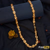 Freemen design ring leaf Gold Plated Chain for men FMGA001
