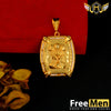 FreeMen Emblem of India Gold Plated Pendant for Men FMP102