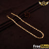 FreeMen Gold plated Biscuit chain for Men