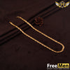 FreeMen Gold plated nawabi biscuit chain for men FMGA005