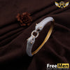 FreeMen Jaguar Dual Face Lock Golden Silver Dots Kada