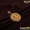 Freemen Goga (sank) Gold Plated Pendant for Men FMA102