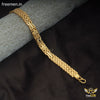 Freemen Flower Design Gold Plated Bracelet for Men - FM085