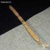 Freemen Flower Design Gold Plated Bracelet for Men - FM085