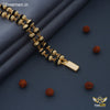 Freemen 2 Line Black Rudraksh Best Quality Bracelet - FM119