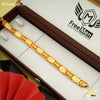 Freeman Stylish Especial Shape Golden Bracelet for Men- FMB01