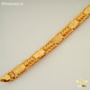 Freeman Stylish Especial Shape Golden Bracelet for Men- FMB01