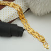 Freeman Laser Cut Nawabi Gold Rhodium Bracelet for Men - FMGB04