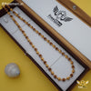 FreemenBrown Gold Plated One by One Rudraksha Mala - FM203