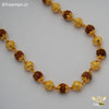 FreemenBrown Gold Plated One by One Rudraksha Mala - FM203