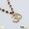 Big OM AD Pendant with Rudraksha